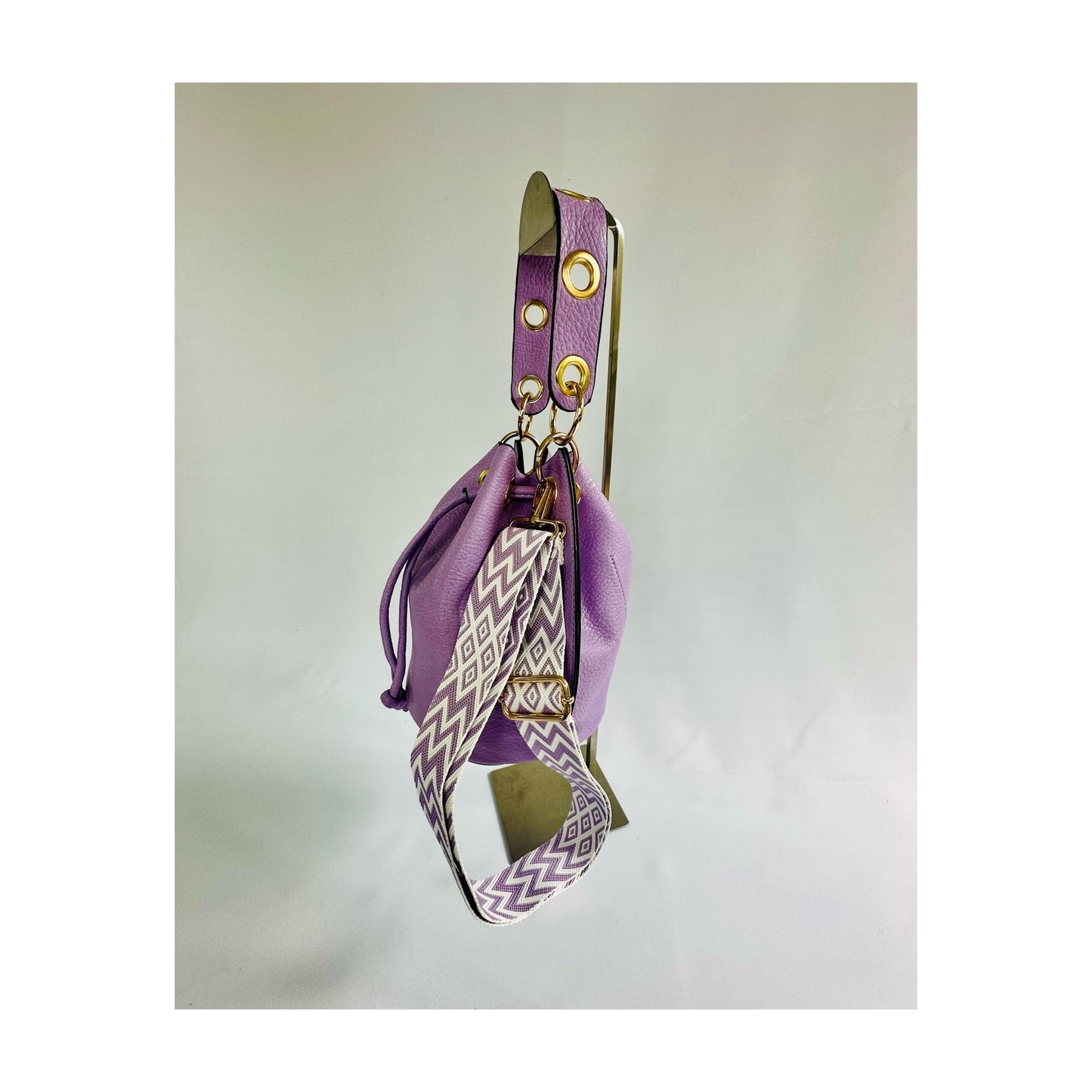 Bucket bag lila