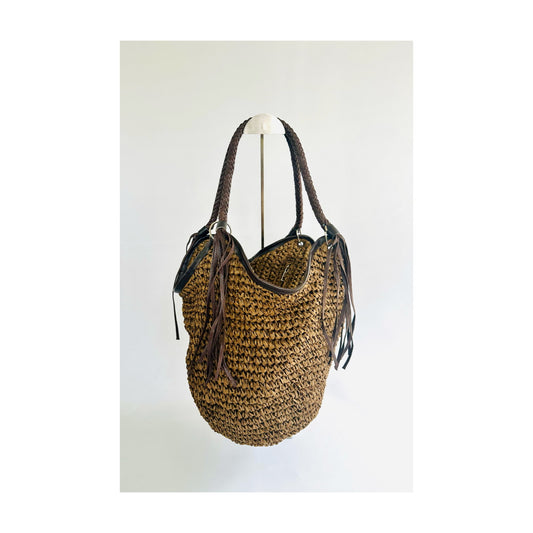 Basttasche Haselnuss