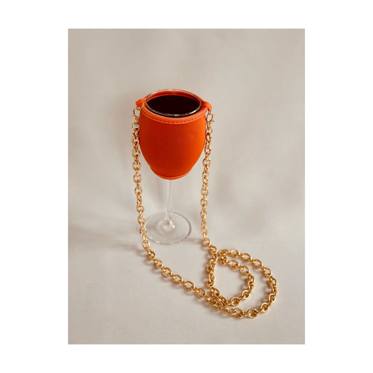 Glas Holder orange