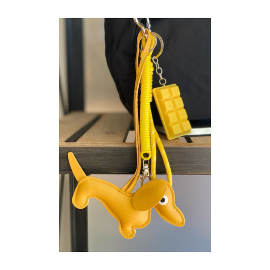 bag charm gelb
